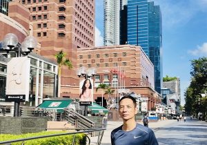 Chạy bộ trên đường phố Singapore