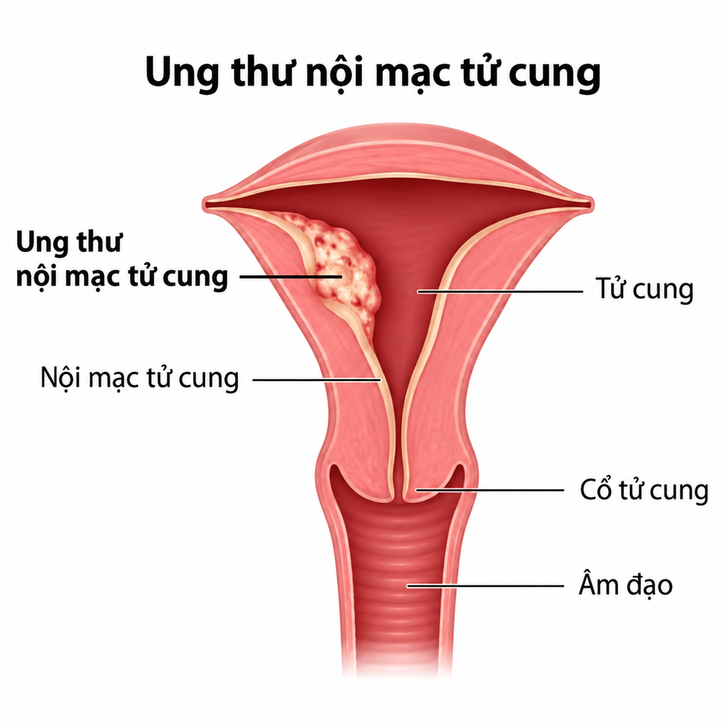 Ung thư nội mạc tử cung: Nguyên nhân, dấu hiệu, chẩn đoán và điều trị - hình minh họa 1