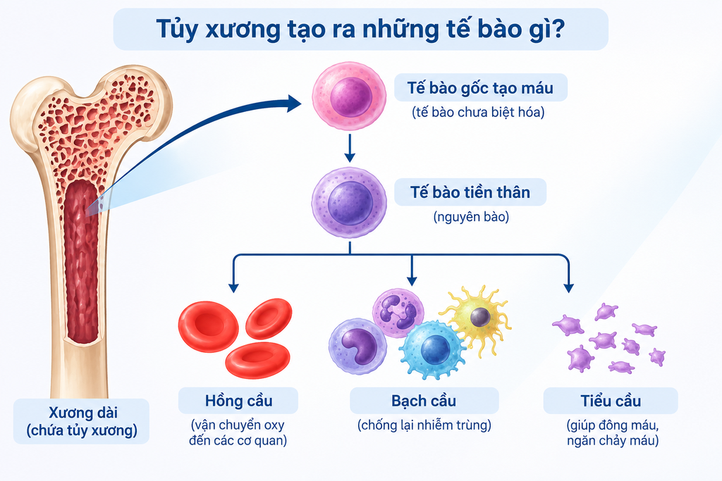 Bệnh bạch cầu cấp dòng tủy (AML): Nguyên nhân, triệu chứng, chẩn đoán và điều trị - hình minh họa 1
